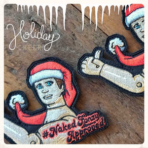 Naked Fonzy Christmas Patch