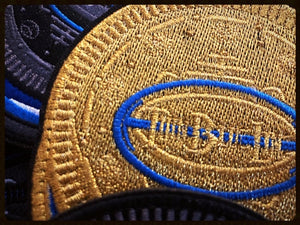 "ToyOreo" Thin Blue Line  hook and loop backed embroidered Limited Edition